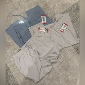 Light Khaki and Blue Jogger Pants Set